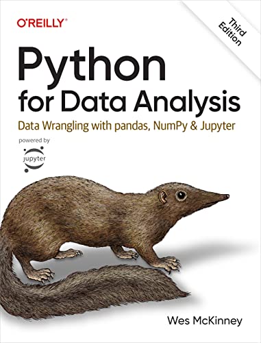 Python for Data Analysis: Data Wrangling with pandas, NumPy, and Jupyter (book cover)